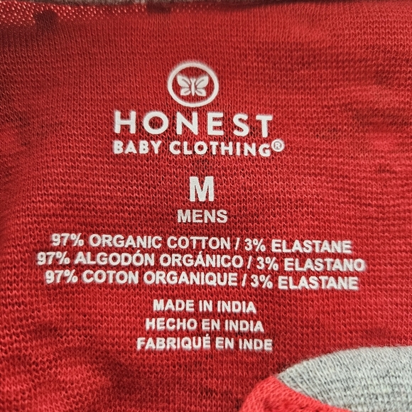 Honest Co Men's Holiday Winter Pajamas Sz Medium Organic Cotton NWT - Picture 6 of 14